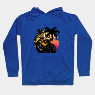 Yellow GSXR Superbike Hoodie